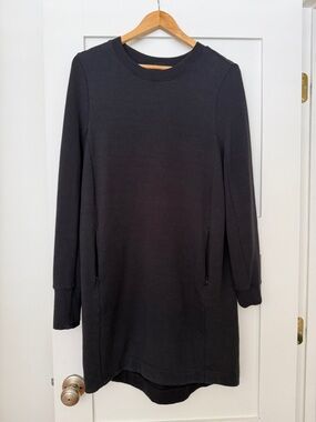 Athleta Black COASTER LUXE SWEATSHIRT DRESS - Size Medium